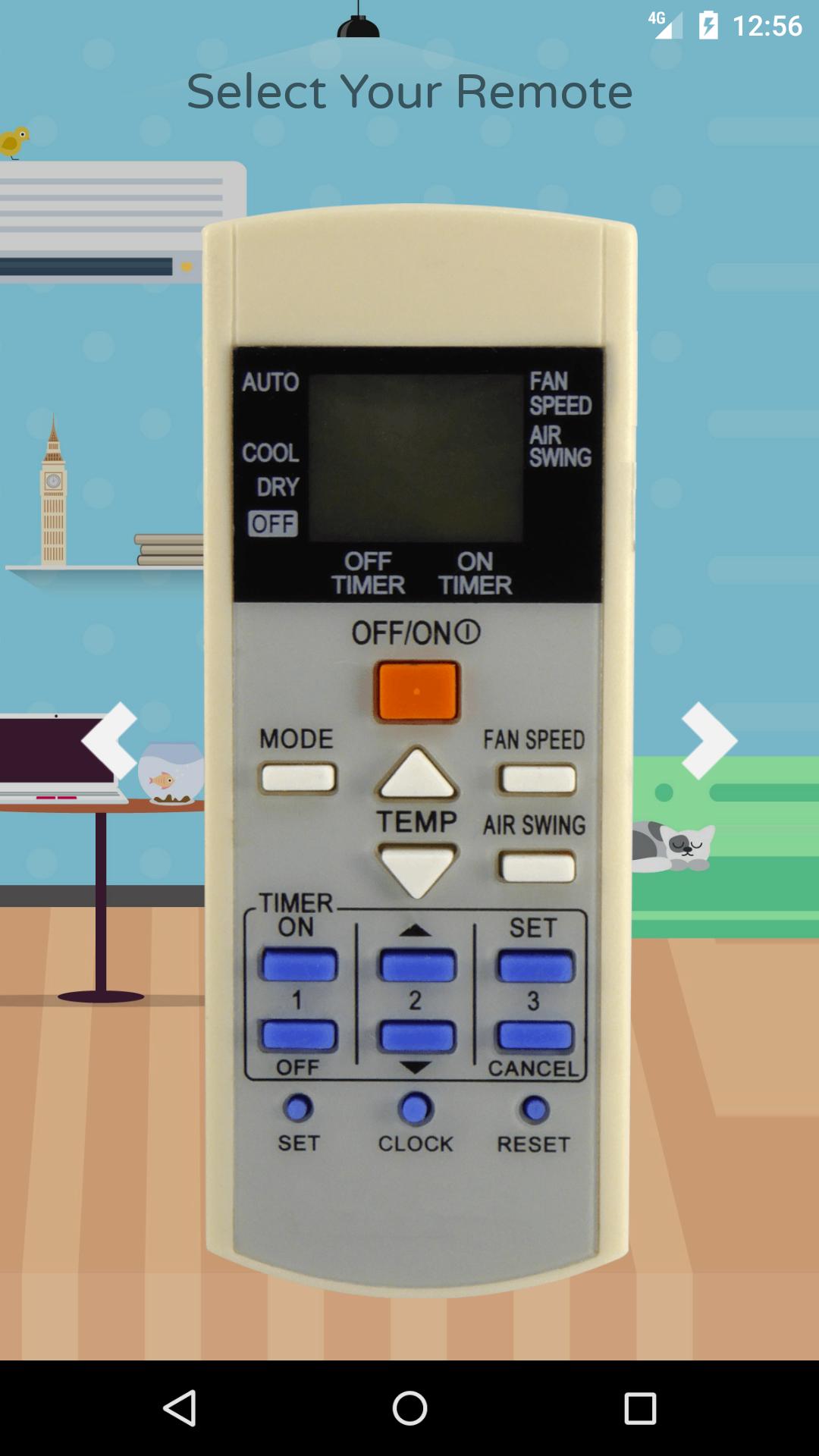 AC Remote For Panasonic