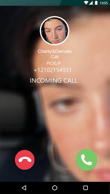 Charli D Amelio Video Call Sim