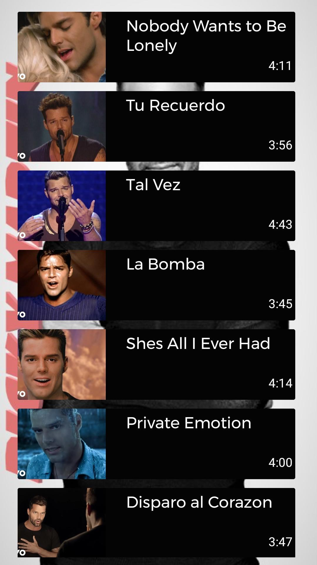 Ricky Martin Best Songs and Al