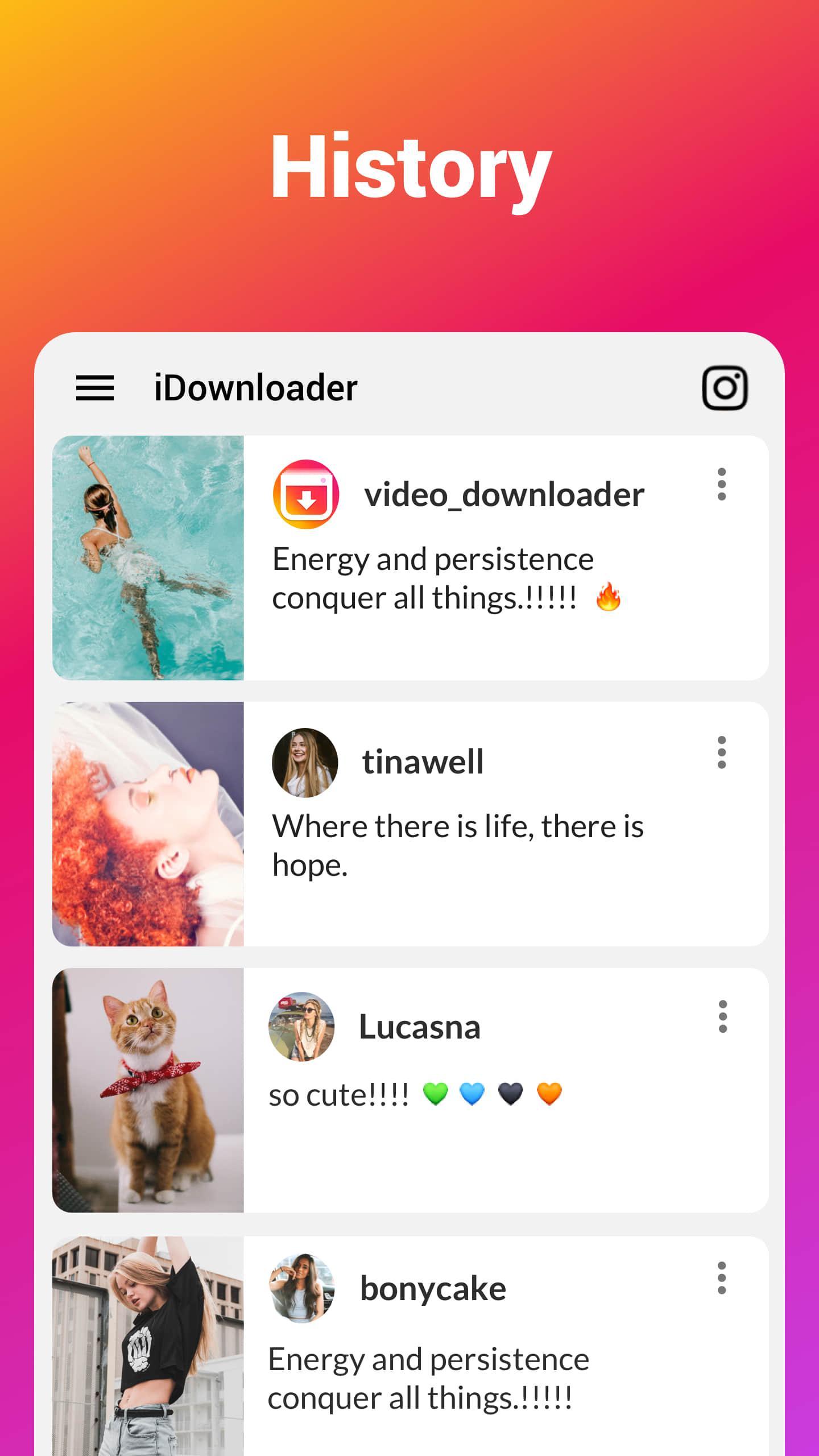 Video Downloader for Instagram - ดาวน์โหลดรูป IG