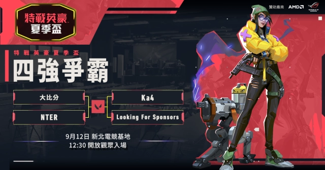 射擊高手集結,《VALORANT特戰英豪》夏季盃四強出爐 冠軍預測活動開跑,ROG玩家共和國、Gogoro為電競玩家添戰備!