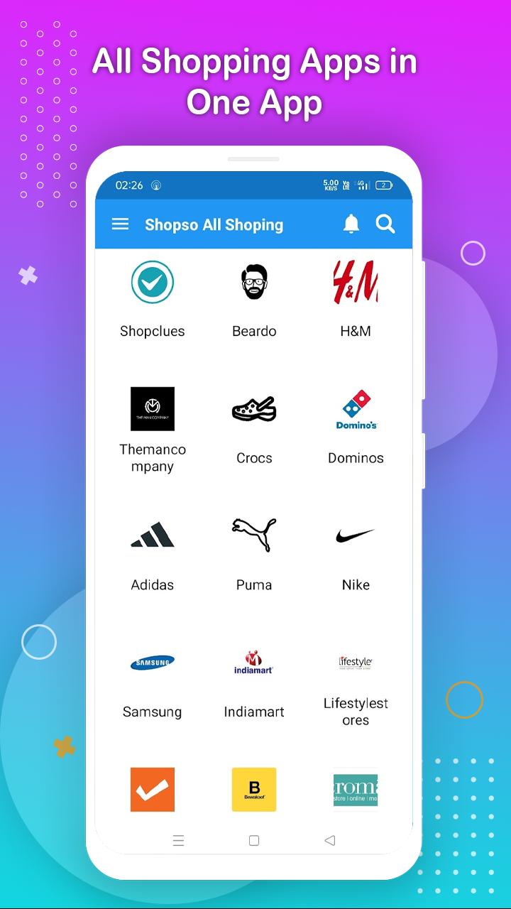 All Shopping Apps in One App