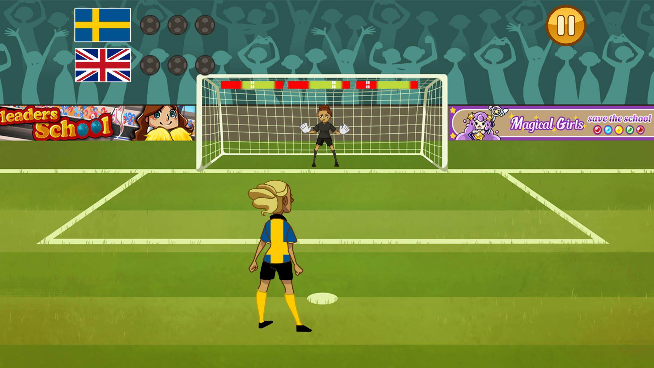 Women football penalty