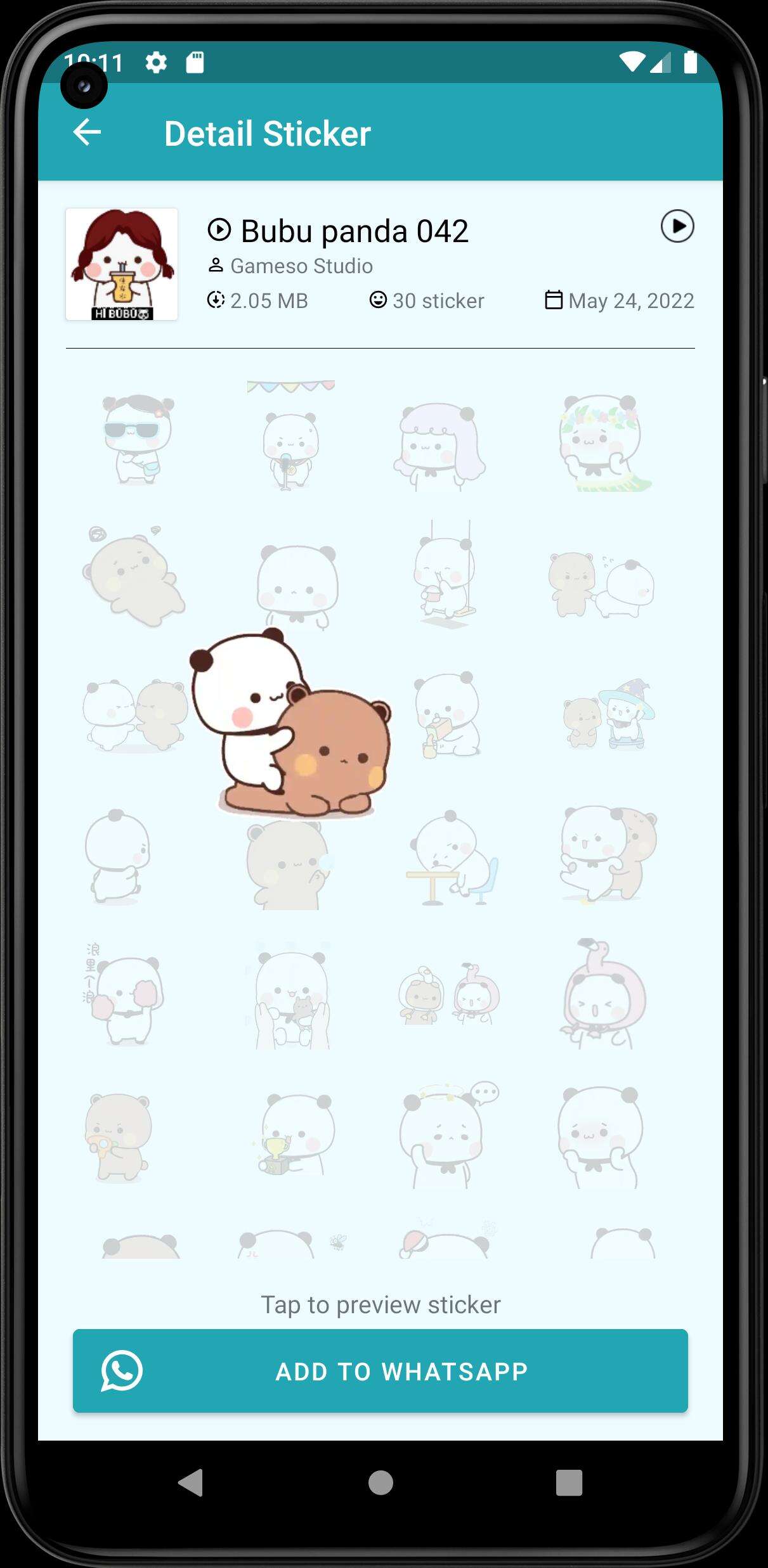 Panda Gemoy Animated WASticker