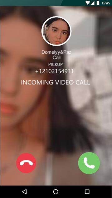 Domelipa Fake Chat &Video Call