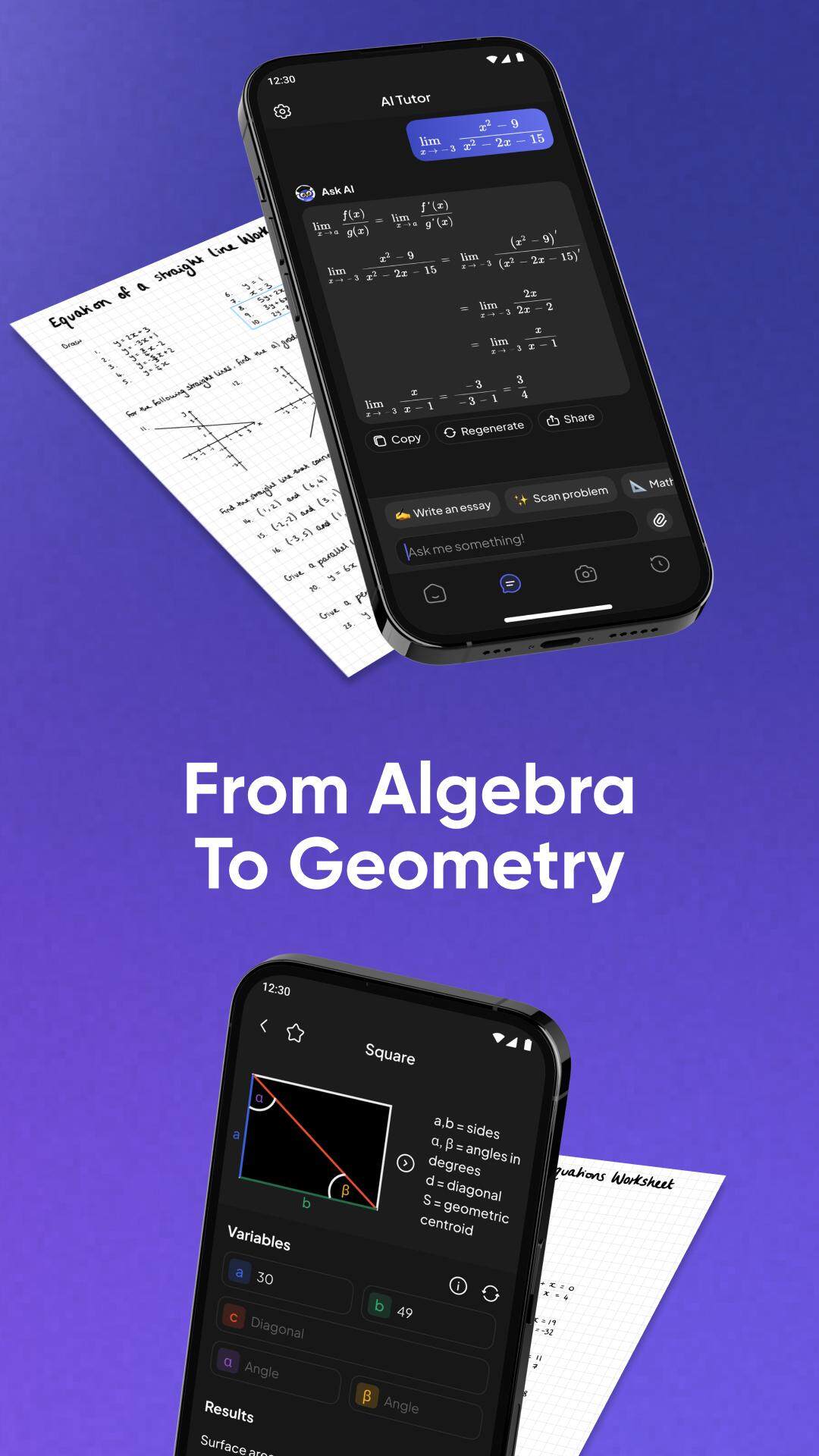 Homework Helper & Math Solver