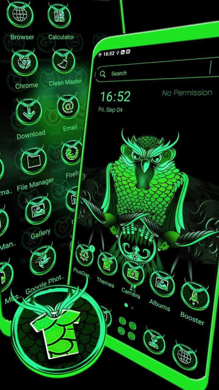 Angry Owl Green Theme