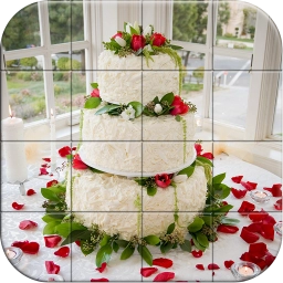 Tile Puzzle Wedding Cake