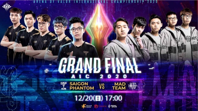 《Garena 傳說對決》AIC 2020國際賽總決賽12月20日開打