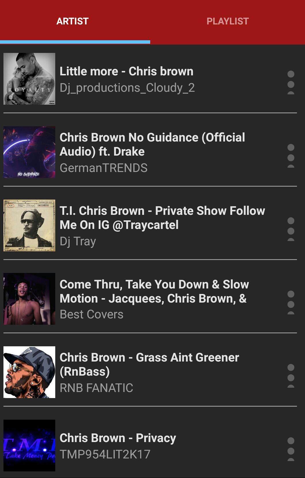 Chris Brown Music Players