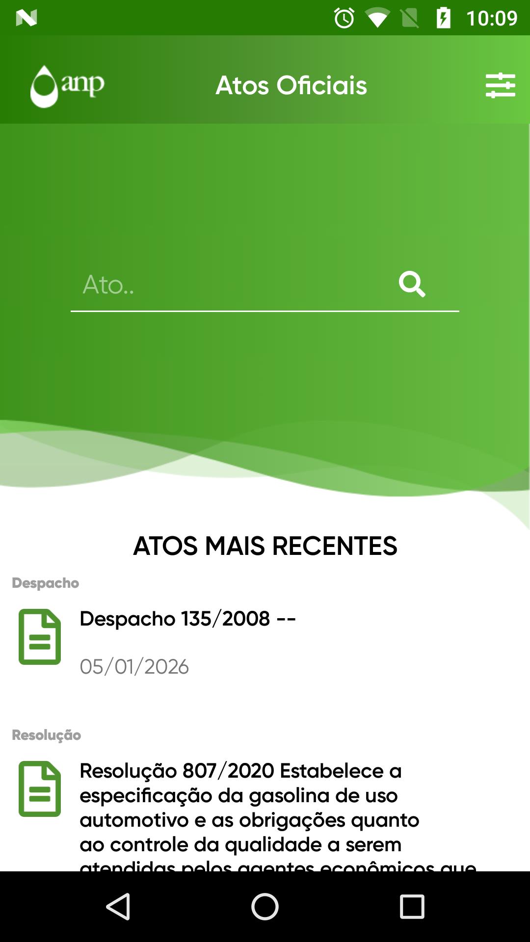 ANP - Atos Oficiais