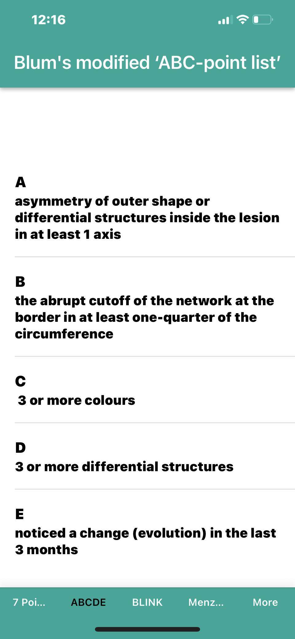 Skin cancer Scoring  App