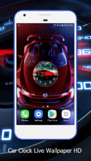 Car Clock Live Wallpaper HD