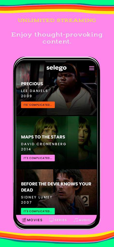 SELEGO: Curated HD Films