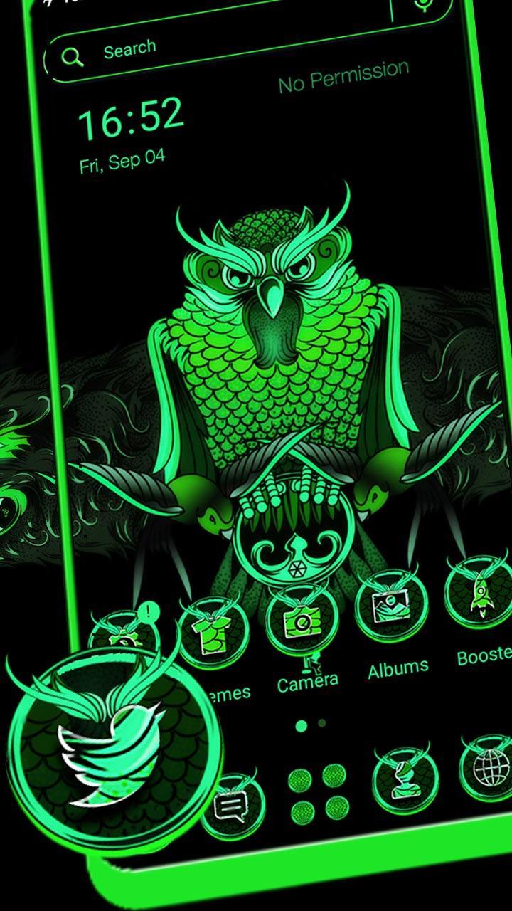 Angry Owl Green Theme