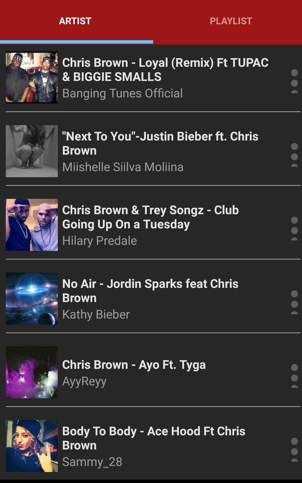 Chris Brown Music Players