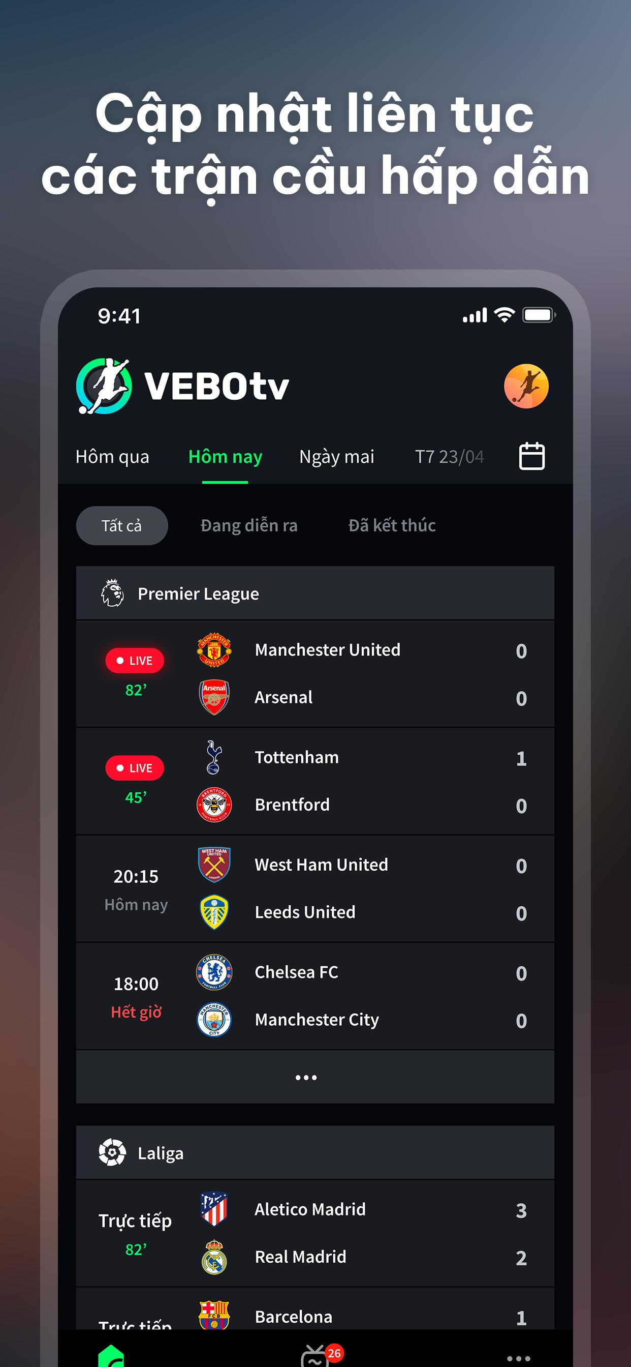 VeboTV - Trực tiếp bóng đá