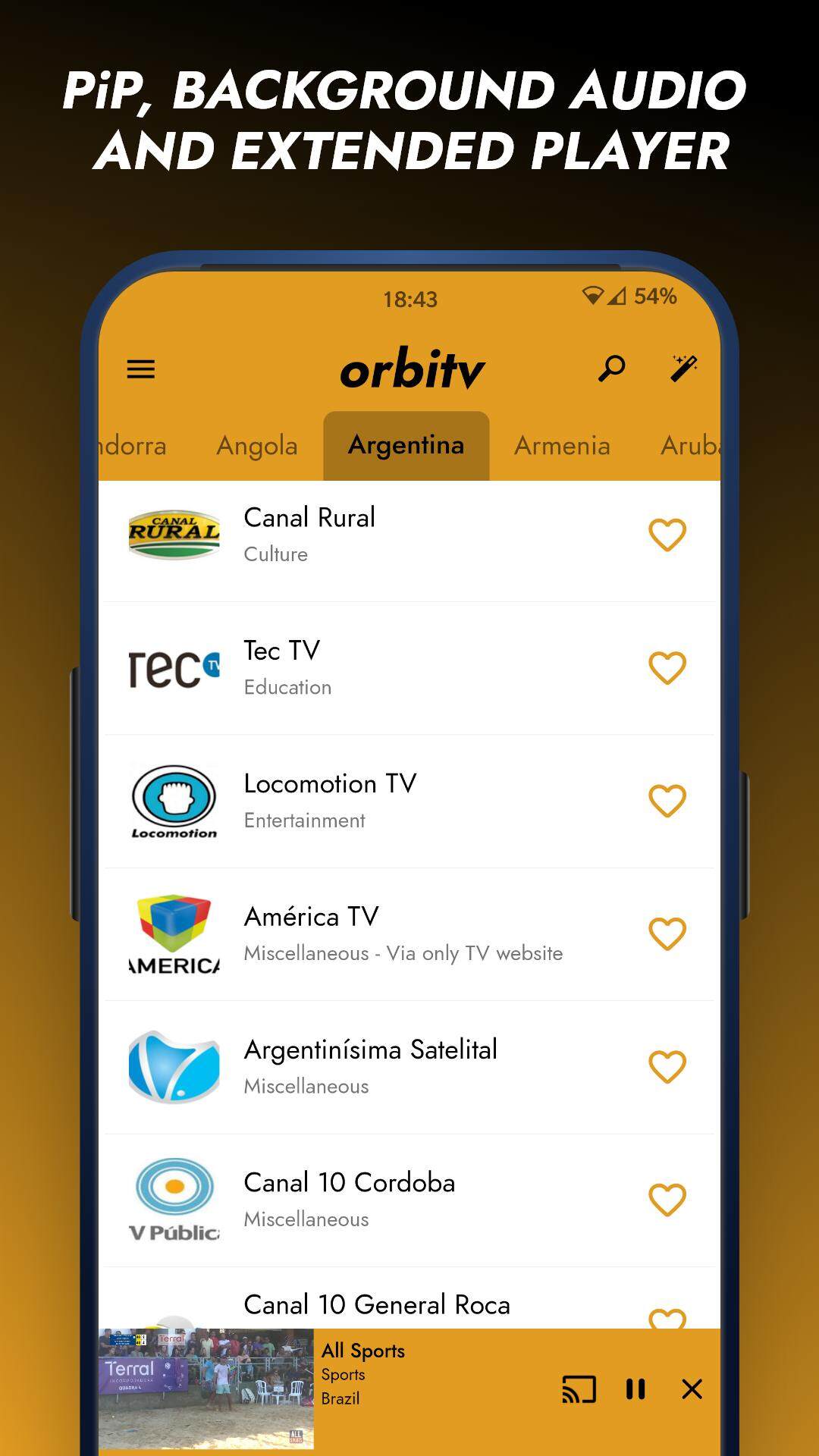 Orbitv USA & Worldwide open TV