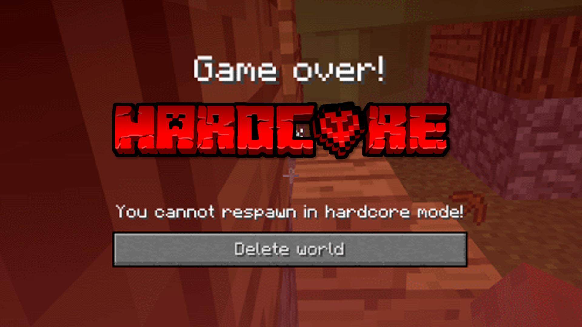 Hardcore Mod for Minecraft PE