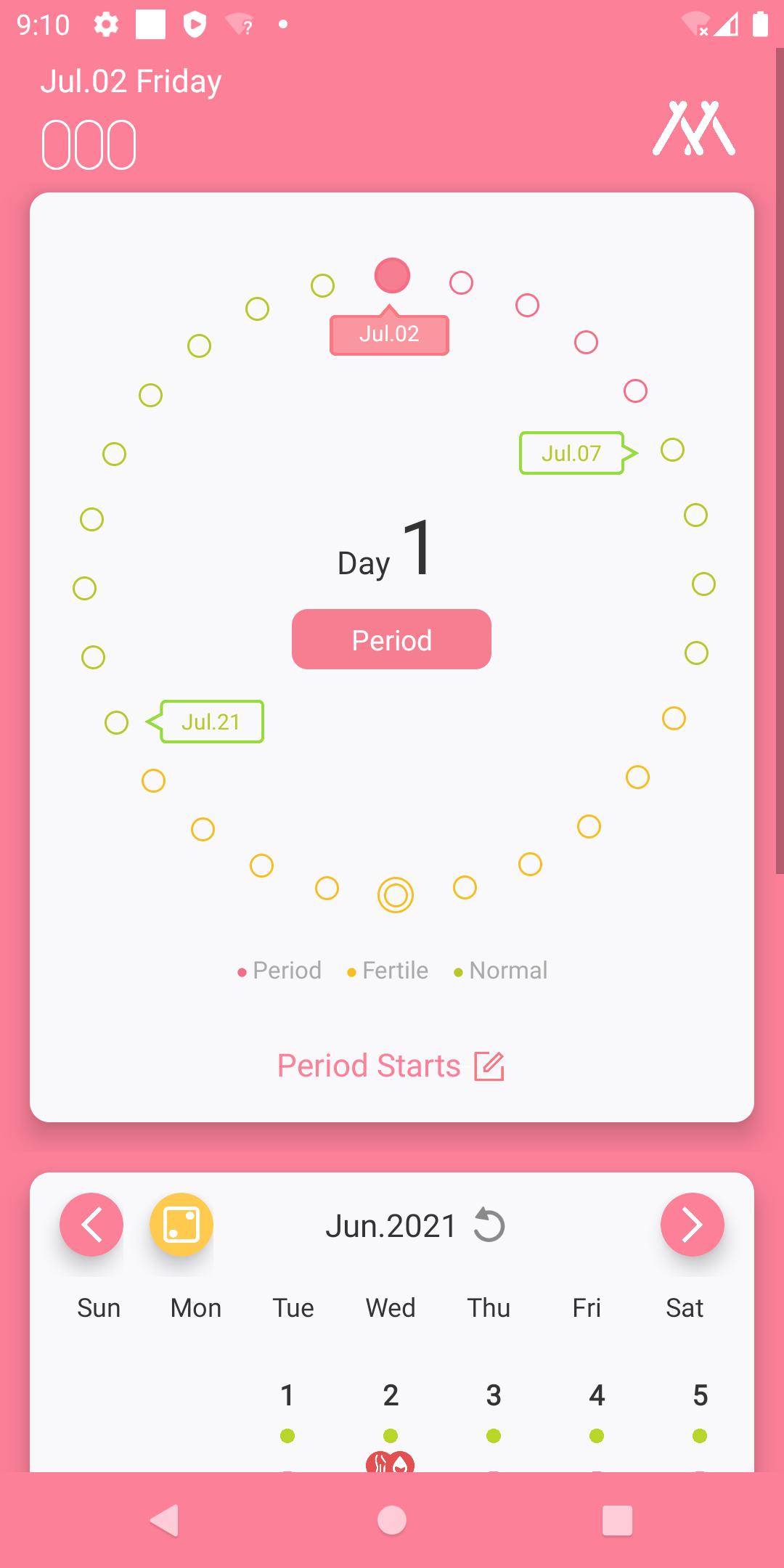 Period Tracker MMD. Ovulation 