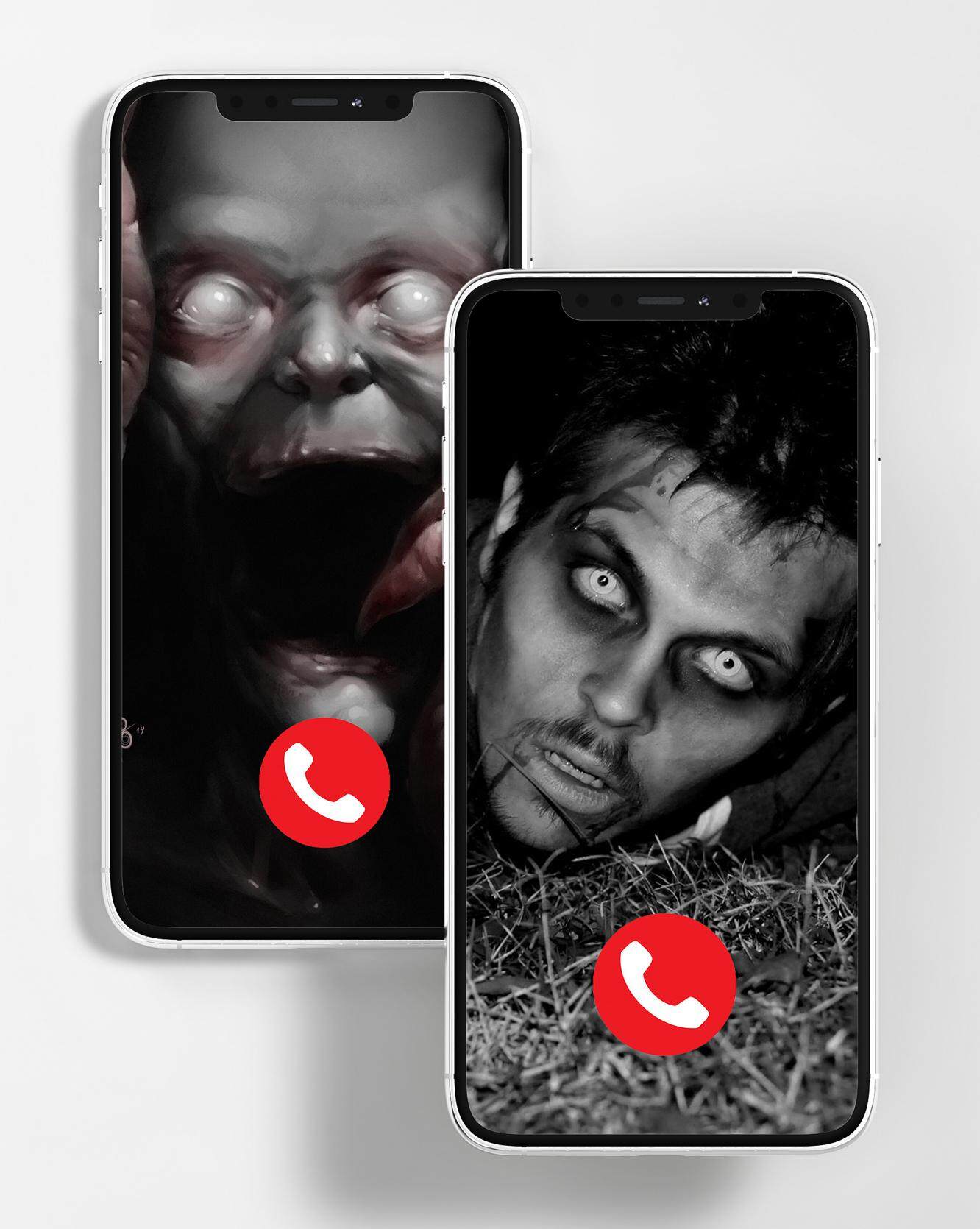 zombie horor fake video call