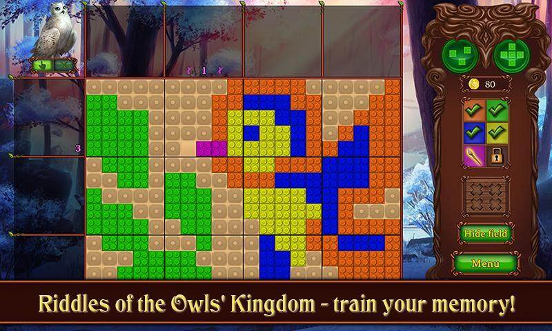 Pixel Cross. Art Owls' Kingdom