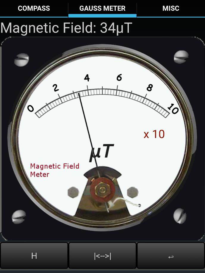 Compass Gauss Meter