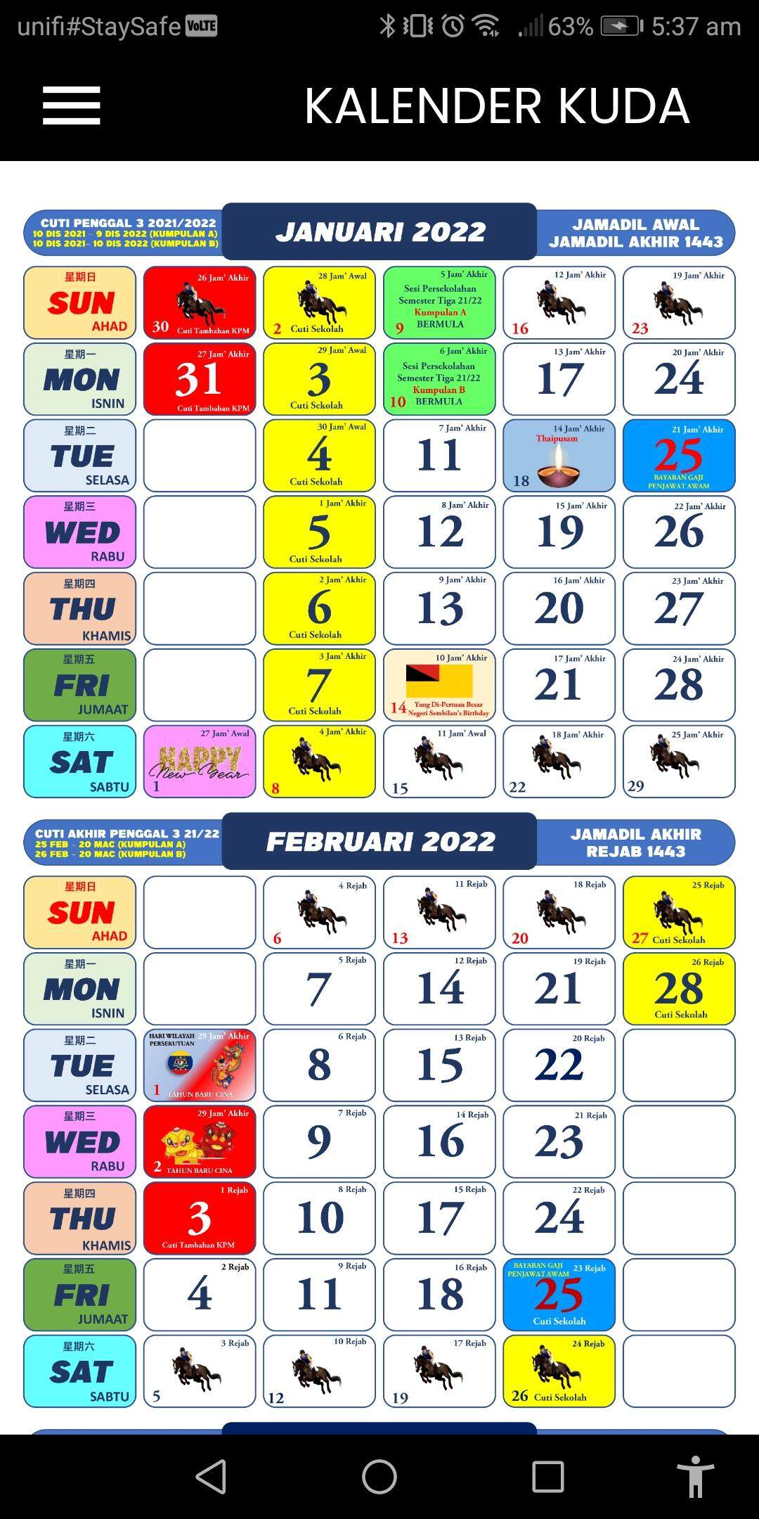 Kalender Kuda 2023