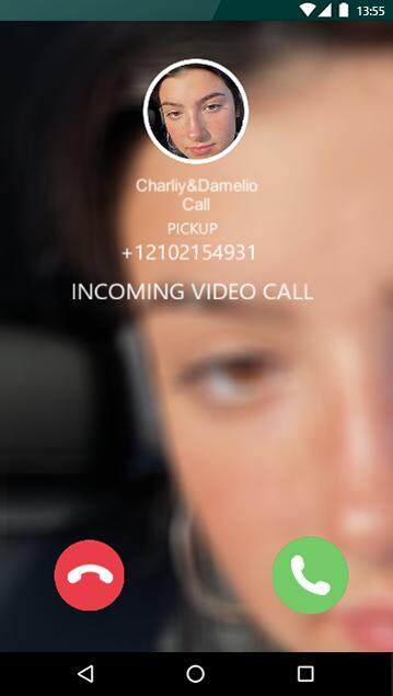 Charli D Amelio Video Call Sim