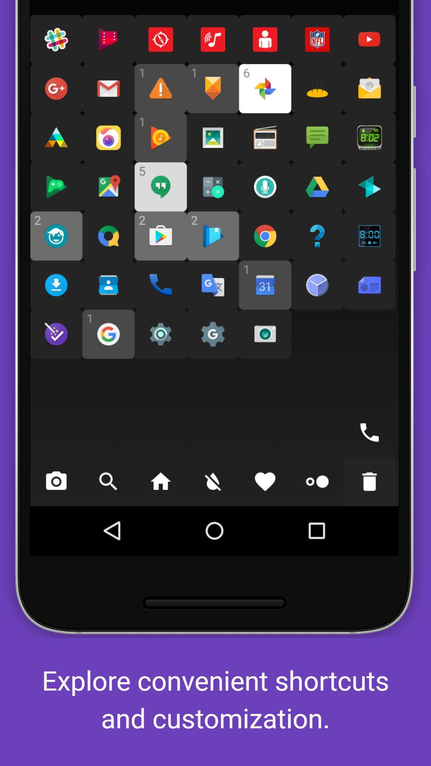 Color homescreen