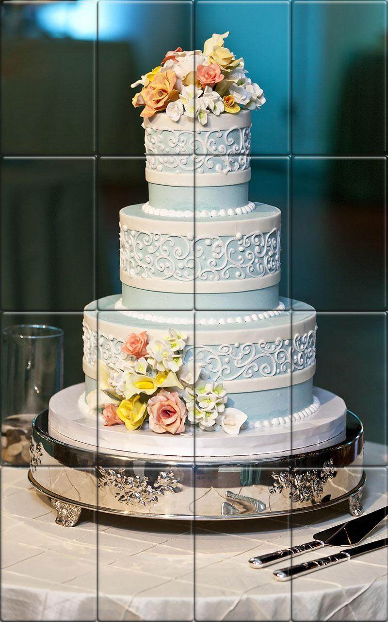 Tile Puzzle Wedding Cake