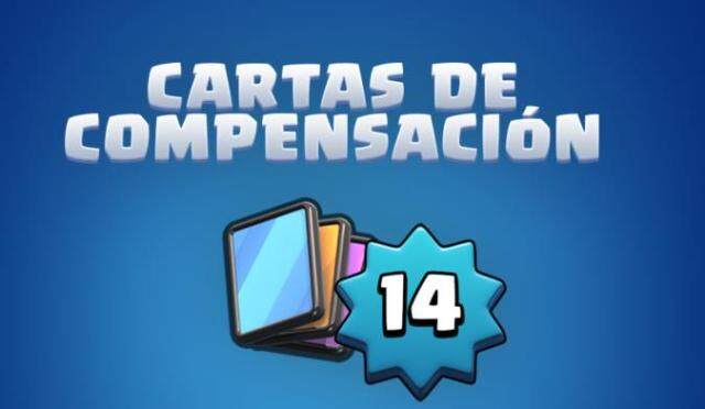 Cartas de compesación para Rey nivel 14 en Clash Royale
