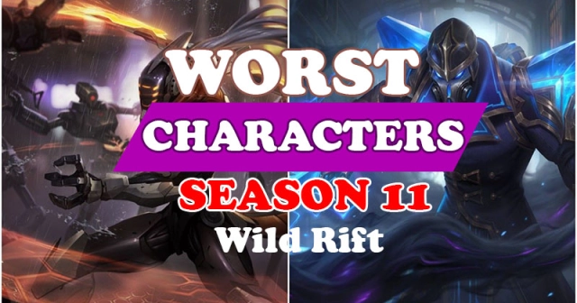 LOL Wild Rift Top Worst Characters You should Avoid from Play in Season 11