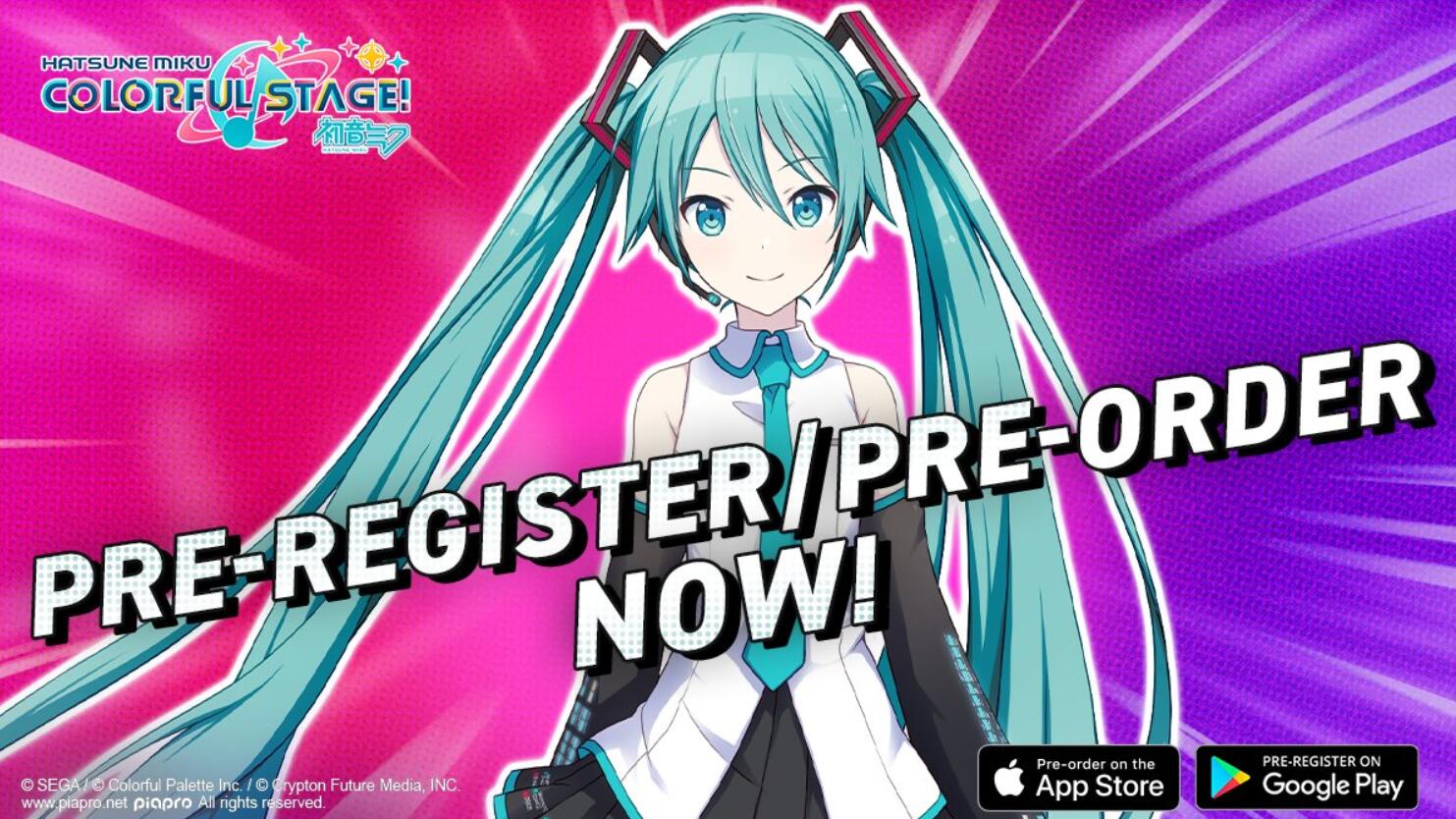 Открылась предрегистрация на английскую версию Hatsune Miku: Colorful Stage