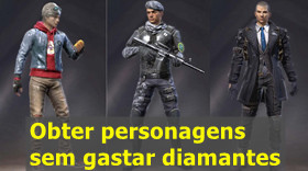 Como obter personagens de Free Fire sem gastar diamantes