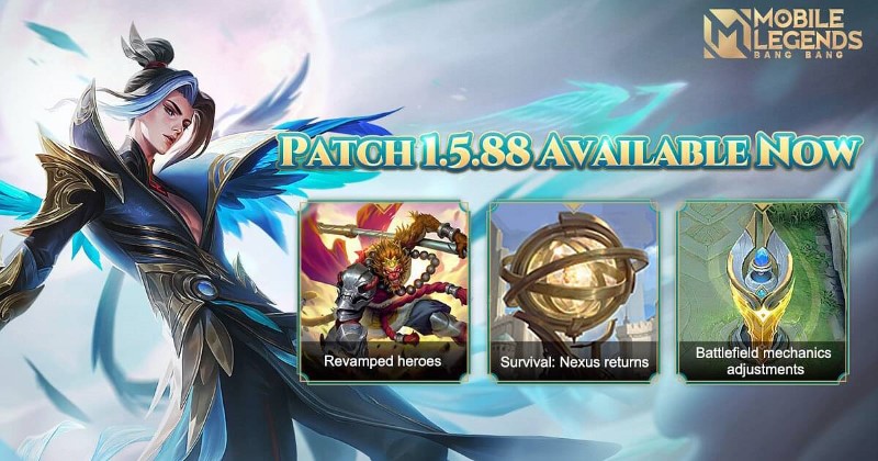 Mobile Legends Bang Bang 1.5.88 Update Hero Adjustments, New Skins, Events, and More