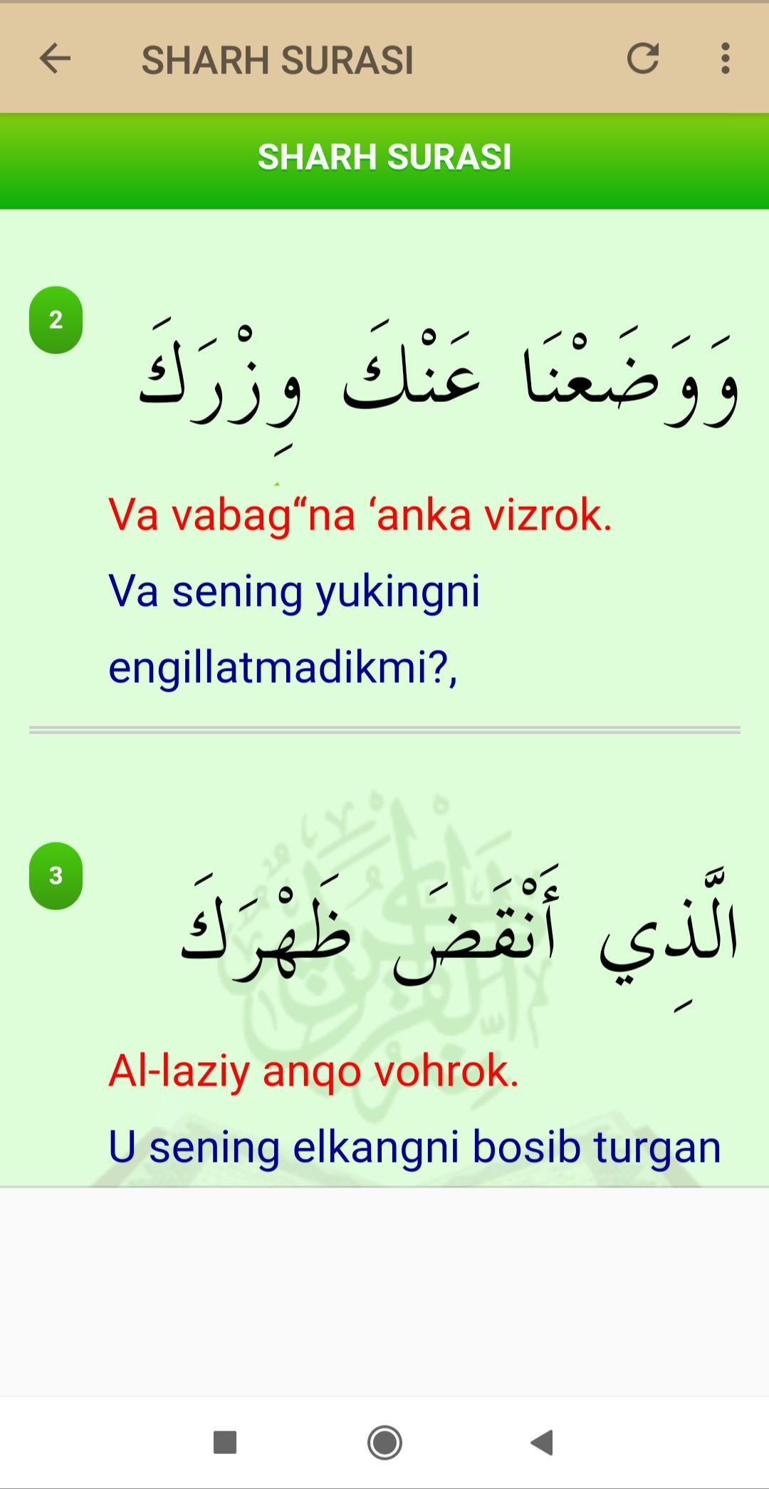 Qur'ondan Kichik Suralar