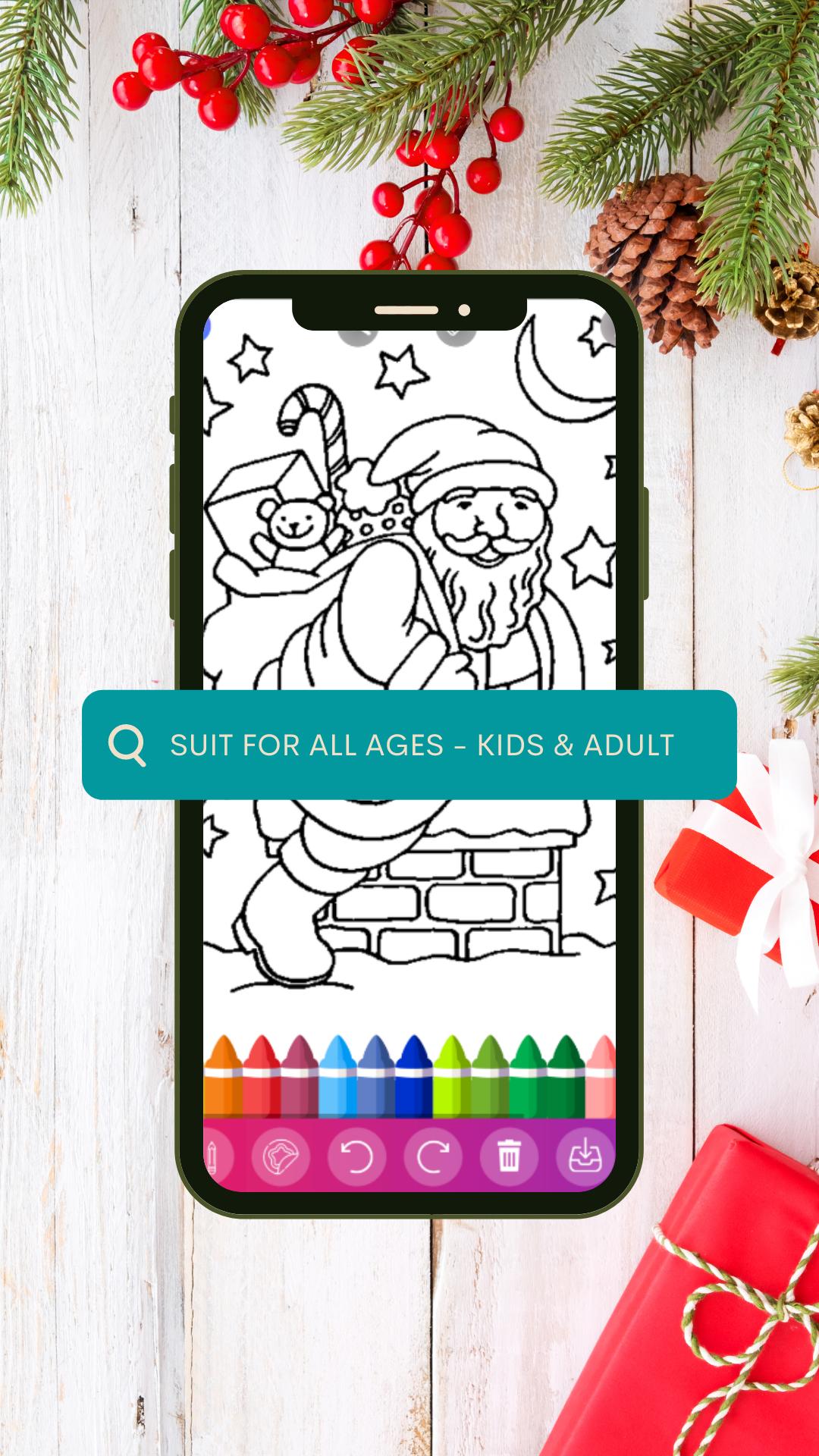 Santa Coloring Pages