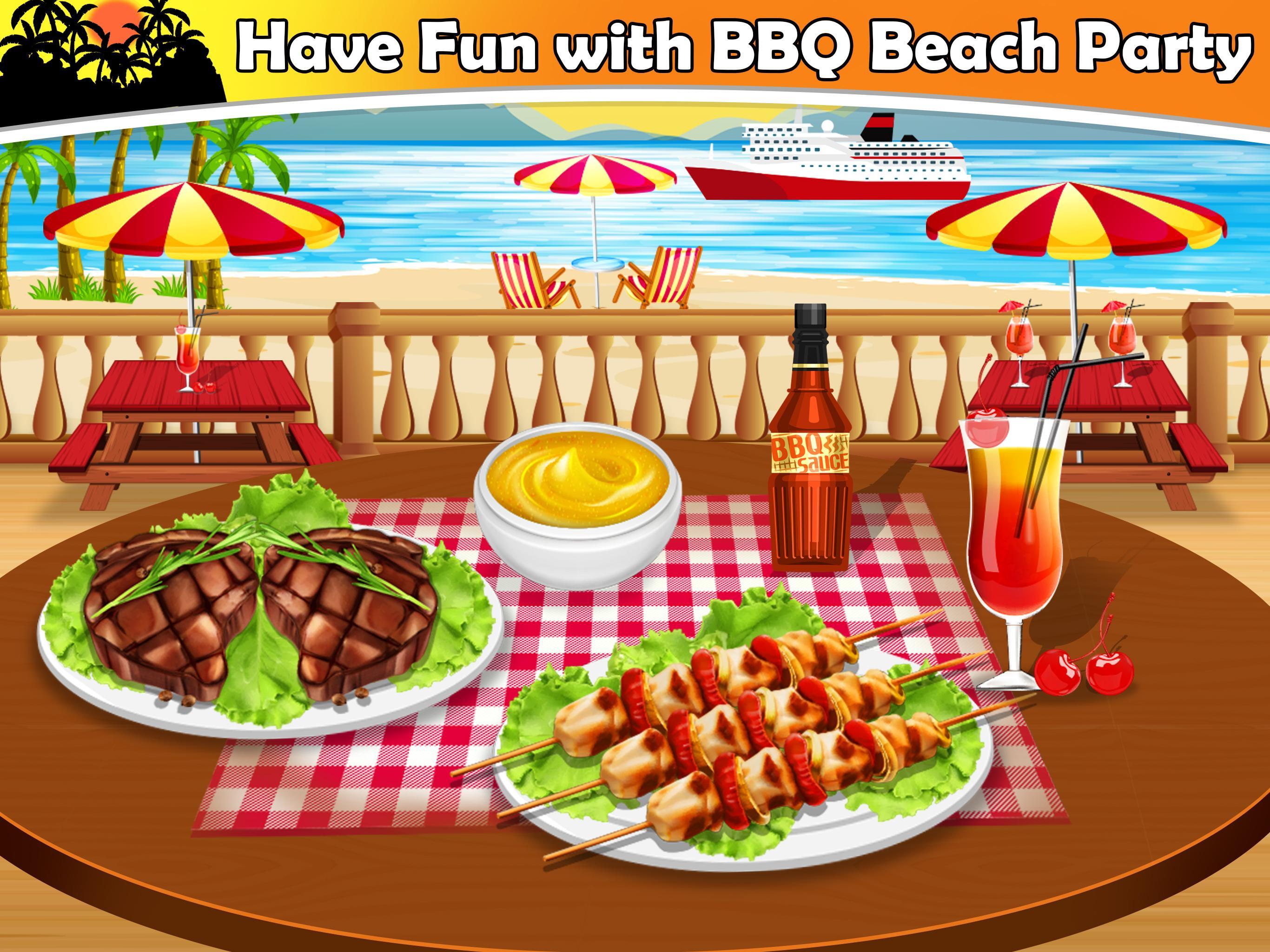 Restoran koki BBQ resor pantai