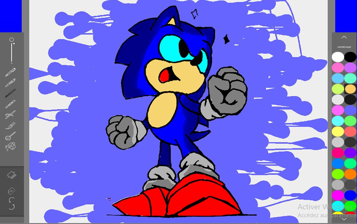 coloring sonic