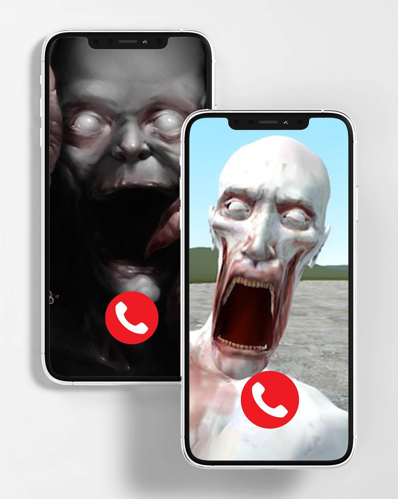 zombie horor fake video call