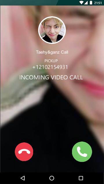 Taehyung Fake Chat &Video Call