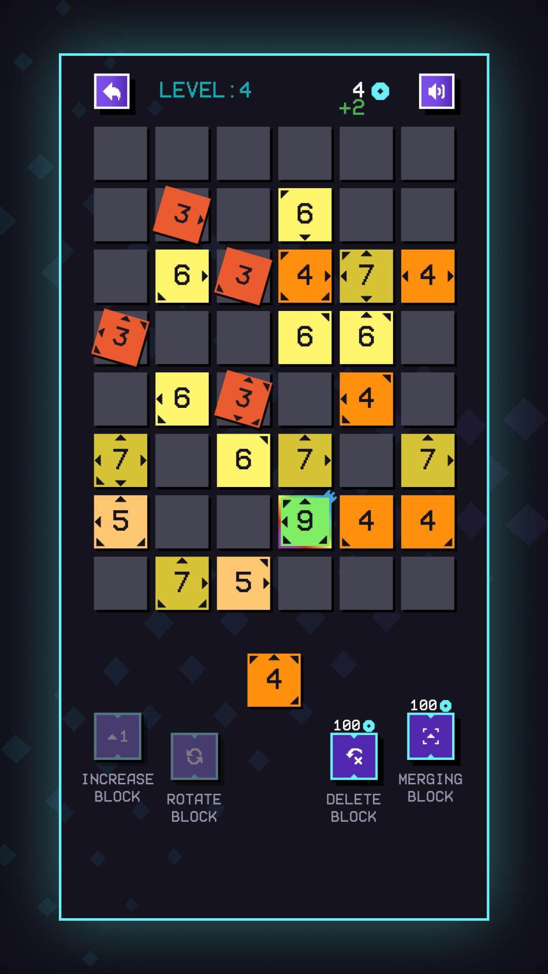 Tetrino Puzzle: Merge Blocks