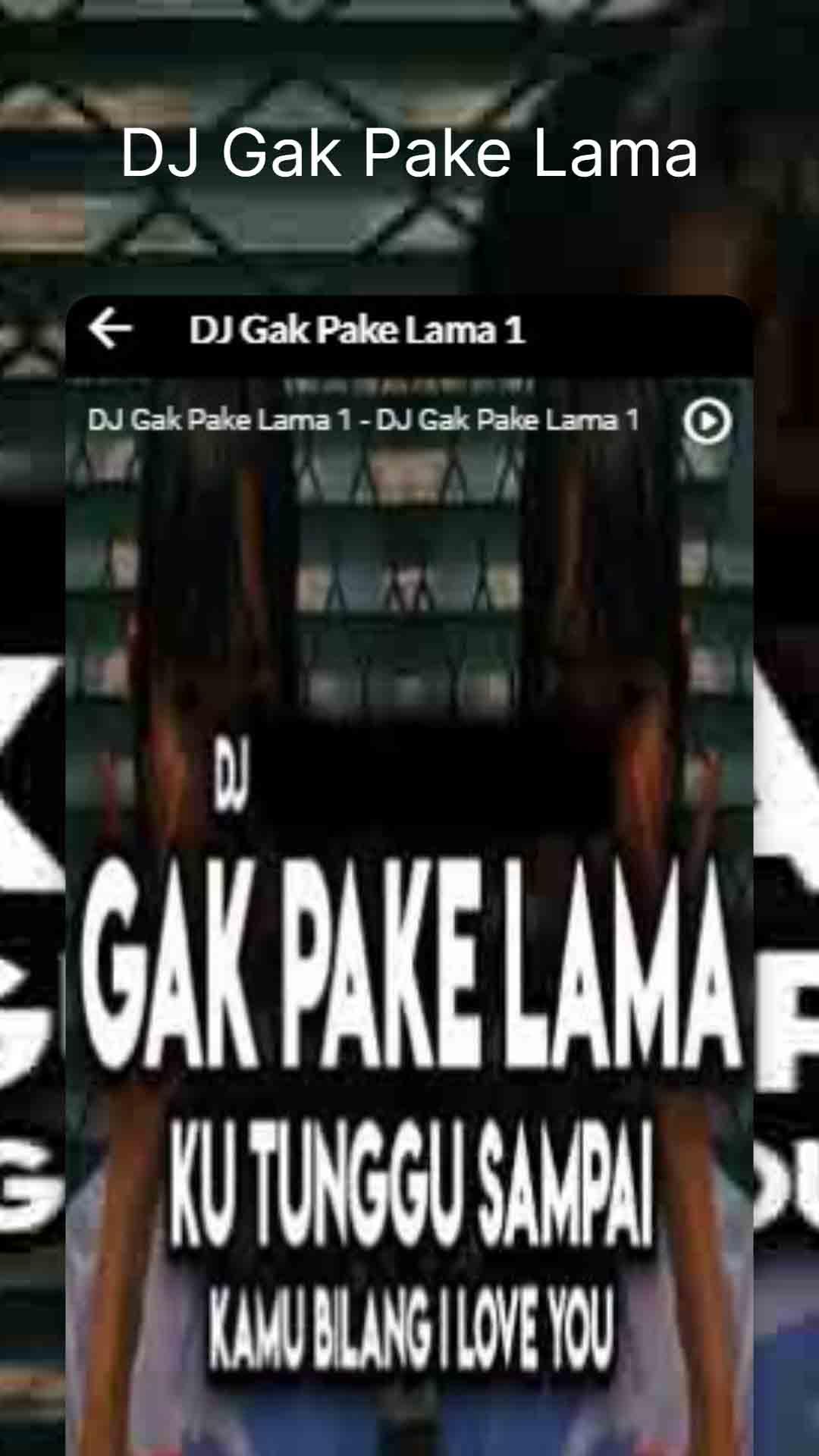 DJ Gak Pake Lama