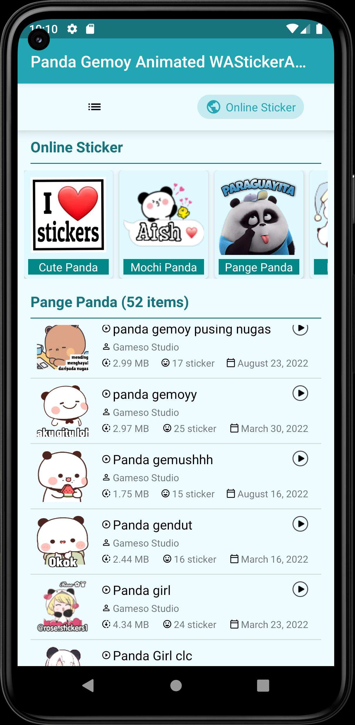 Panda Gemoy Animated WASticker