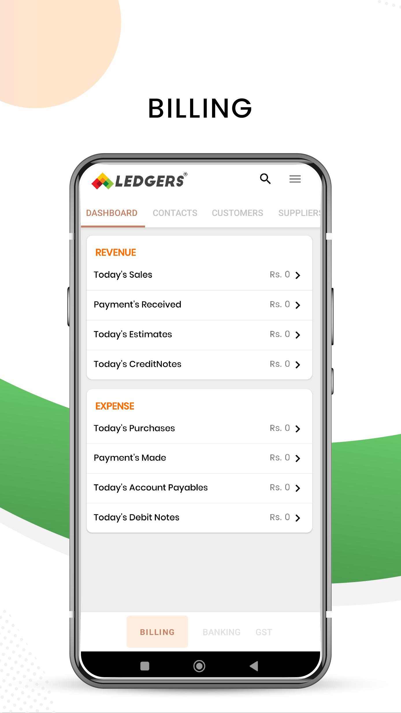 LEDGERS - Send GST Invoice