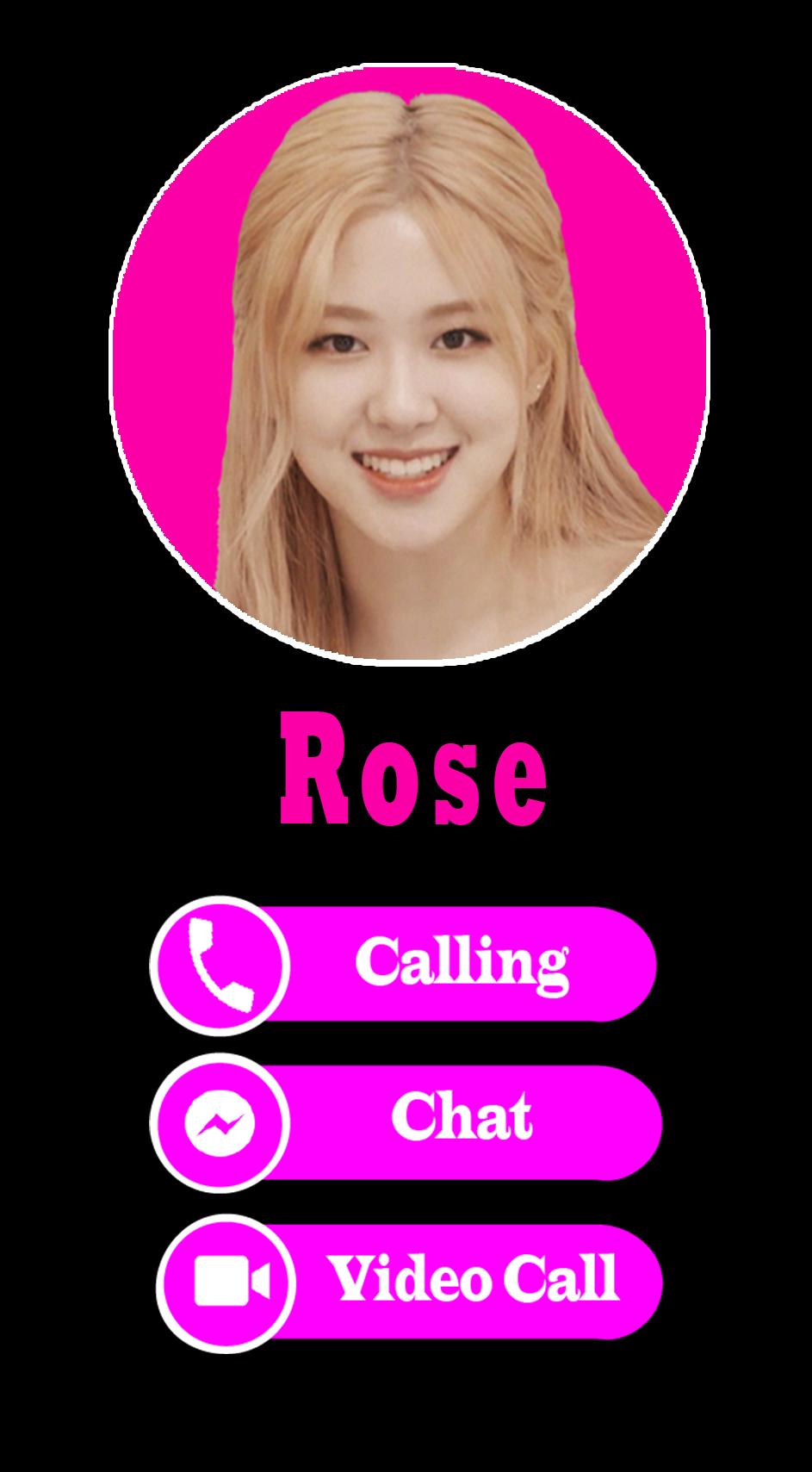 Rose Kpop BLackpink Video Call