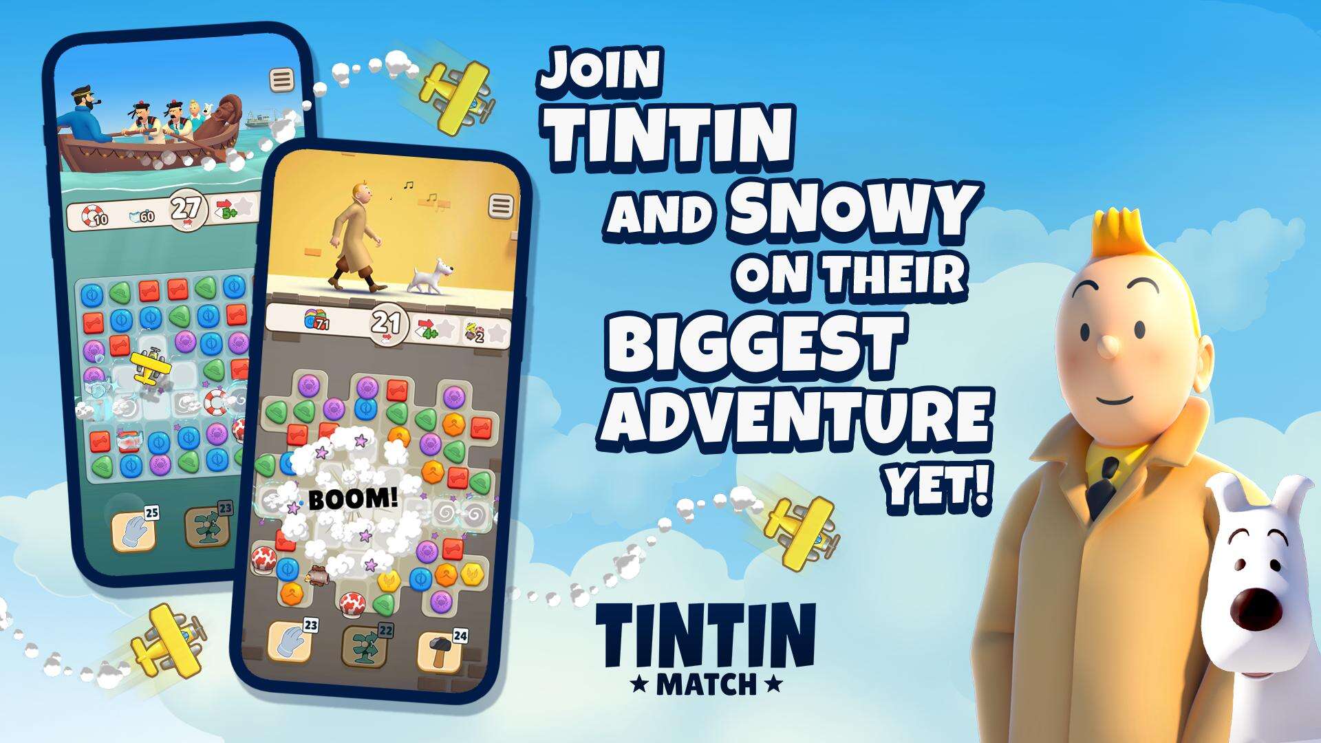 Tintin Match: Solve puzzles