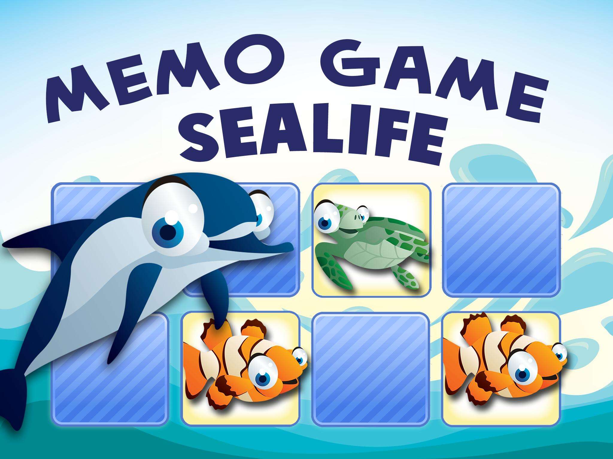 Memory Sealife Game For Kids