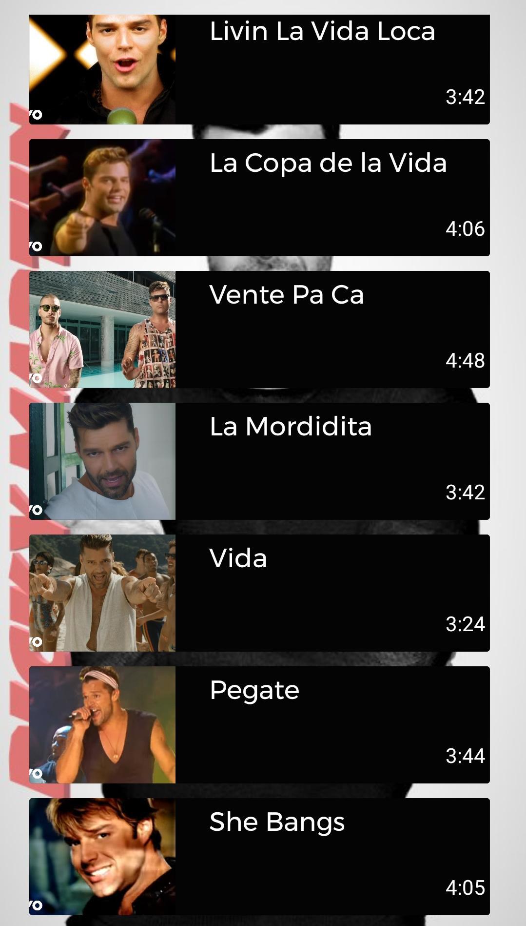 Ricky Martin Best Songs and Al